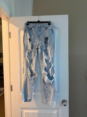 American Eagle Ripped Mom Jeans